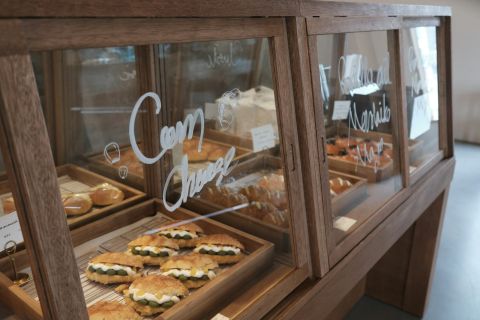 Breads baked in the central kitchen