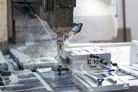 CNC machining centre on the shop floor